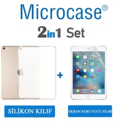 iPad Mini 5.Nesil 2019 Silikon Kılıf Şeffaf + EKRAN KORUMA