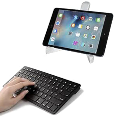 Microcase Apple iPad Air 11 2024  Tablet  Uyumlu Tablet Klavyesi + Tablet Tutucu Stand -AL3320