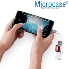 Microcase Type-C to USB 3.0 Çoğaltıcı Hub Kart Okuyuculu 5in1 USB OTG SD/TF - AL3572
