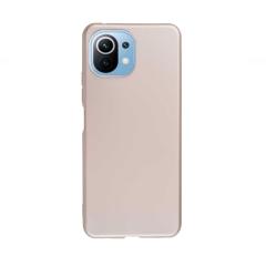 Microcase Xiaomi Mi 11 Lite Premium Matte Silikon Kılıf - Gold