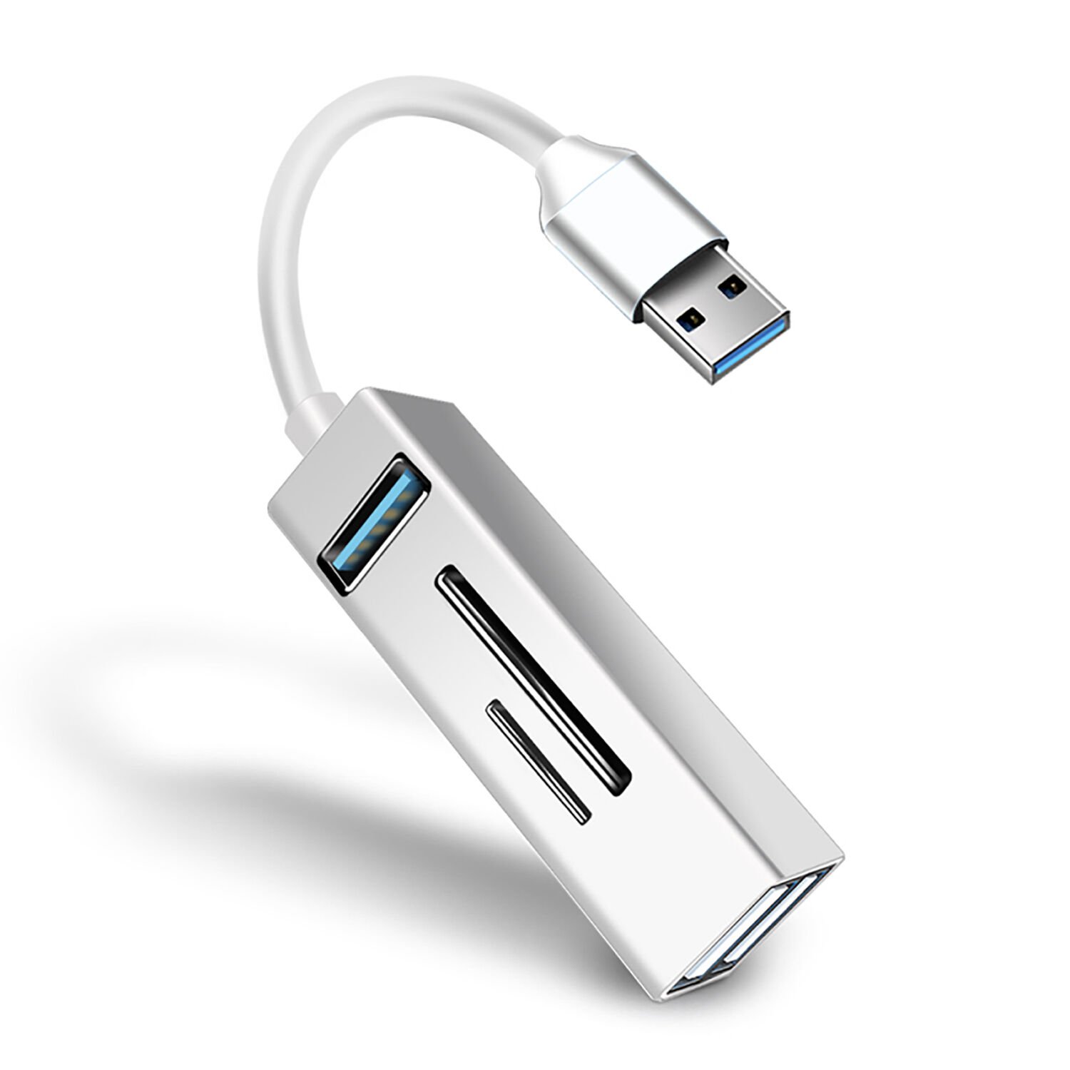 Microcase USB 3.0 Çoğaltıcı Hub Kart Okuyuculu 5in1 USB OTG SD/TF - AL3573