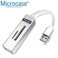 Microcase USB 3.0 Çoğaltıcı Hub Kart Okuyuculu 5in1 USB OTG SD/TF - AL3573