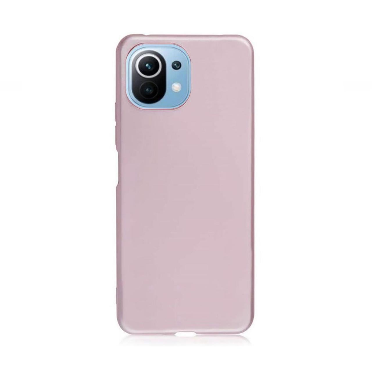 Microcase Xiaomi Mi 11 Lite Premium Matte Silikon Kılıf - Rose Gold