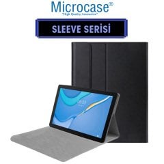 Microcase Huawei Matepad T10 9.7 inch Sleeve Serisi Mıknatıs Kapaklı Standlı Suni Deri Kılıf - Siyah