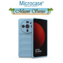 Microcase Xiaomi Mi 12 Ultra Miami Serisi Darbeye Dayanıklı Silikon Kılıf - Açık Mavi