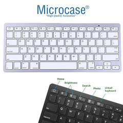Microcase Apple iPad Pro 13 2024  Tablet  Uyumlu Tablet Klavyesi + Tablet Tutucu Stand -AL3320