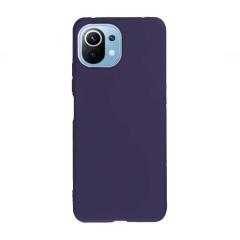 Microcase Xiaomi Mi 11 Youth Premium Matte Silikon Kılıf - Lacivert