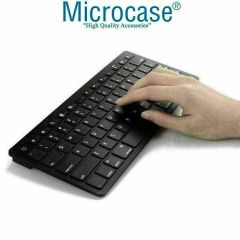 Microcase Apple iPad Air 11 2024  Tablet  için Bluetooth Klavye+Mouse+TR Sticker AL2691