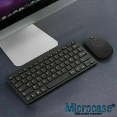 Microcase Apple iPad Air 11 2024  Tablet  için Bluetooth Klavye+Mouse+TR Sticker AL2691