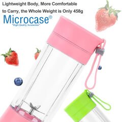 Microcase USB Şarj Edilebilir Paslanmaz Çelik Keskin Bıçaklı Mini Blender Smoothie Mixer AL3963
