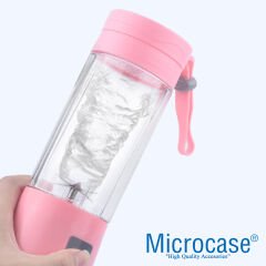 Microcase USB Şarj Edilebilir Paslanmaz Çelik Keskin Bıçaklı Mini Blender Smoothie Mixer AL3963