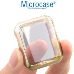 Microcase Apple Watch SE 44 mm Shine Serisi Kılıf - Gold
