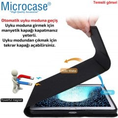 Microcase Huawei Matepad 11 2021 Sleeve Serisi Mıknatıs Kapaklı Standlı Suni Deri Kılıf - Siyah