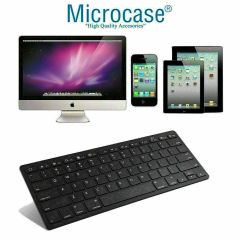 Microcase Apple iPad Air 13 2024  Tablet  için Bluetooth Klavye+Mouse+TR Sticker AL2691