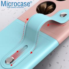 Microcase Huawei P50 Pocket Parmak Tutuculu Plastik Kılıf - Siyah-Lacivert