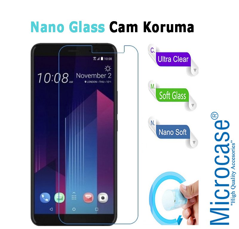 HTC U11 Plus Nano Glass Cam Ekran Koruma Filmi