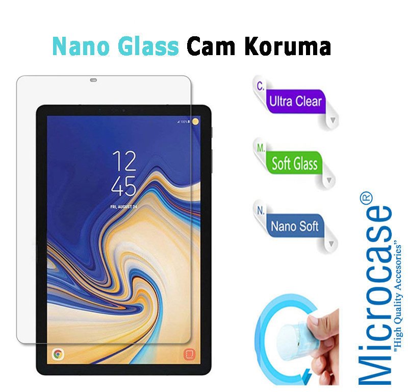 Samsung Galaxy Tab S4 10.5 T830 T835 Tablet Nano Glass Cam Koruma