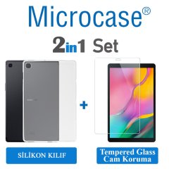 Samsung Tab A 10 2019 T510 T515 Silikon Kılıf Şeffaf+EKRAN KORUMA