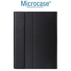Microcase Samsung Galaxy Tab S7 Plus SM-T970 12.4 inch ile Uyumlu Sleeve Serisi Mıknatıs Kapak Standlı Kılıf - Siyah