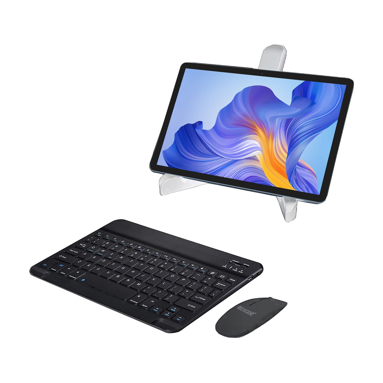 Microcase Lenovo Tab P11 TB-J606F ZA820003TR 11 inch Tablet için Bluetooth Klavye + Mouse + Tablet Standı - AL2765