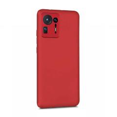 Microcase Xiaomi Mix 4 Premium Matte Silikon Kılıf - Kırmızı