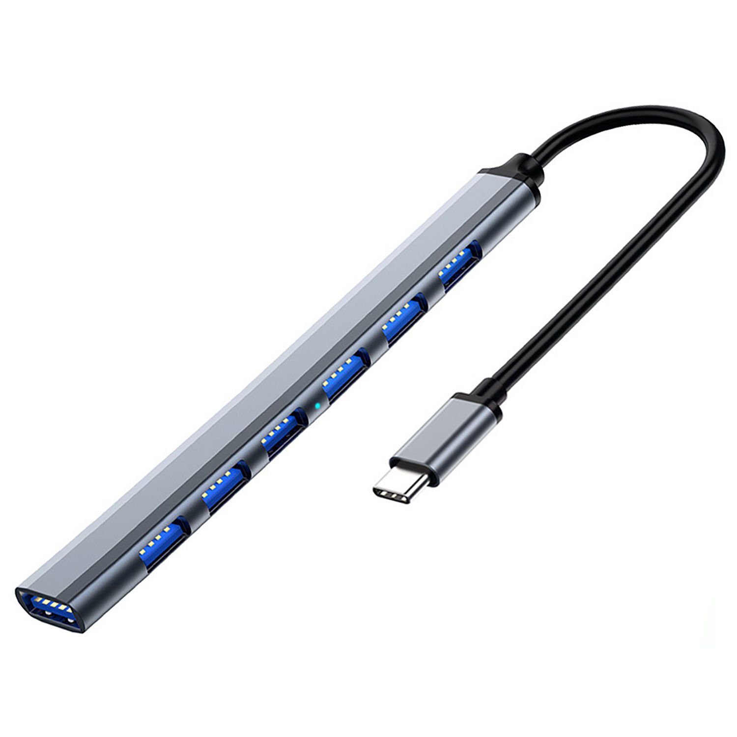 Microcase Type-C to 6xUSB 2.0 1xUSB 3.0 Port Çoğaltıcı Hub 7in1 OTG Adaptör - AL3576