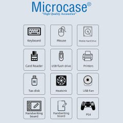 Microcase Type-C to 6xUSB 2.0 1xUSB 3.0 Port Çoğaltıcı Hub 7in1 OTG Adaptör - AL3576