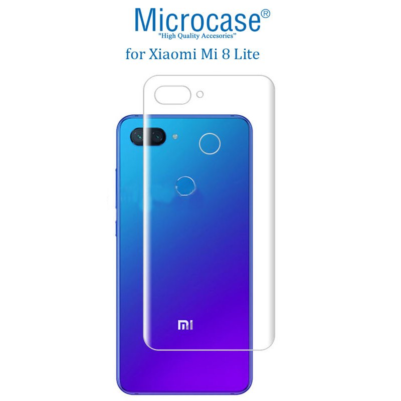 Microcase Xiaomi Mi 8 Lite Full Arka Kaplama TPU Soft Koruma Film