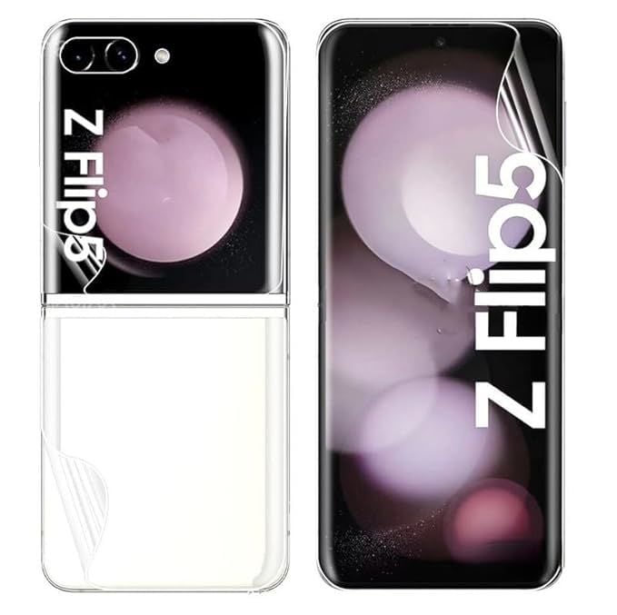 Microcase Samsung Galaxy Z Flip5 Hydrogel Esnek Ön Arka Koruma Filmi - AL3426