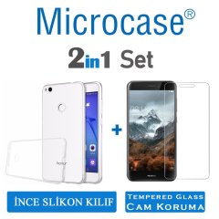 Huawei Honor 8 Lite 0.2 mm İnce Silikon Kılıf + CAM (SEÇİN)