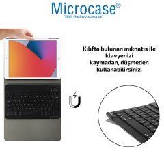Microcase iPad 8.Nesil 10.2 inch 2020 Bluetooth Klavyeli Standlı Kılıf - BKK4