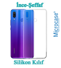 Microcase Huawei Nova 3i-P Smart+ İnce 0.2 mm Silikon Kılıf + CAM