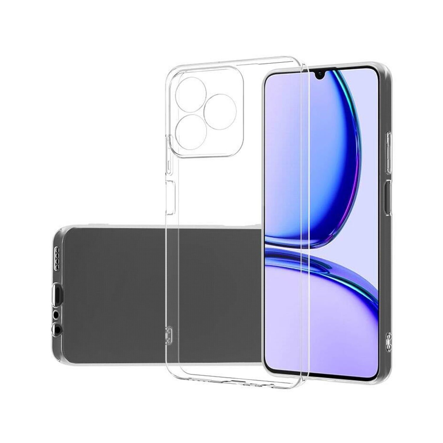 Microcase Realme Note 50 / Realme C53 4G / Realme N53    Slim Serisi Soft TPU Silikon Kılıf - Şeffaf AL3324