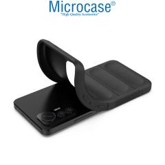 Microcase Xiaomi Mi 12 Lite Miami Serisi Darbeye Dayanıklı Silikon Kılıf - Koyu Gri