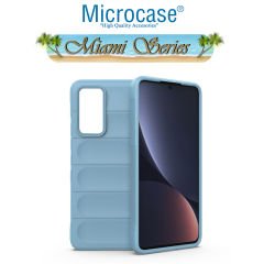 Microcase Xiaomi Mi 12 Lite Miami Serisi Darbeye Dayanıklı Silikon Kılıf - Açık Mavi