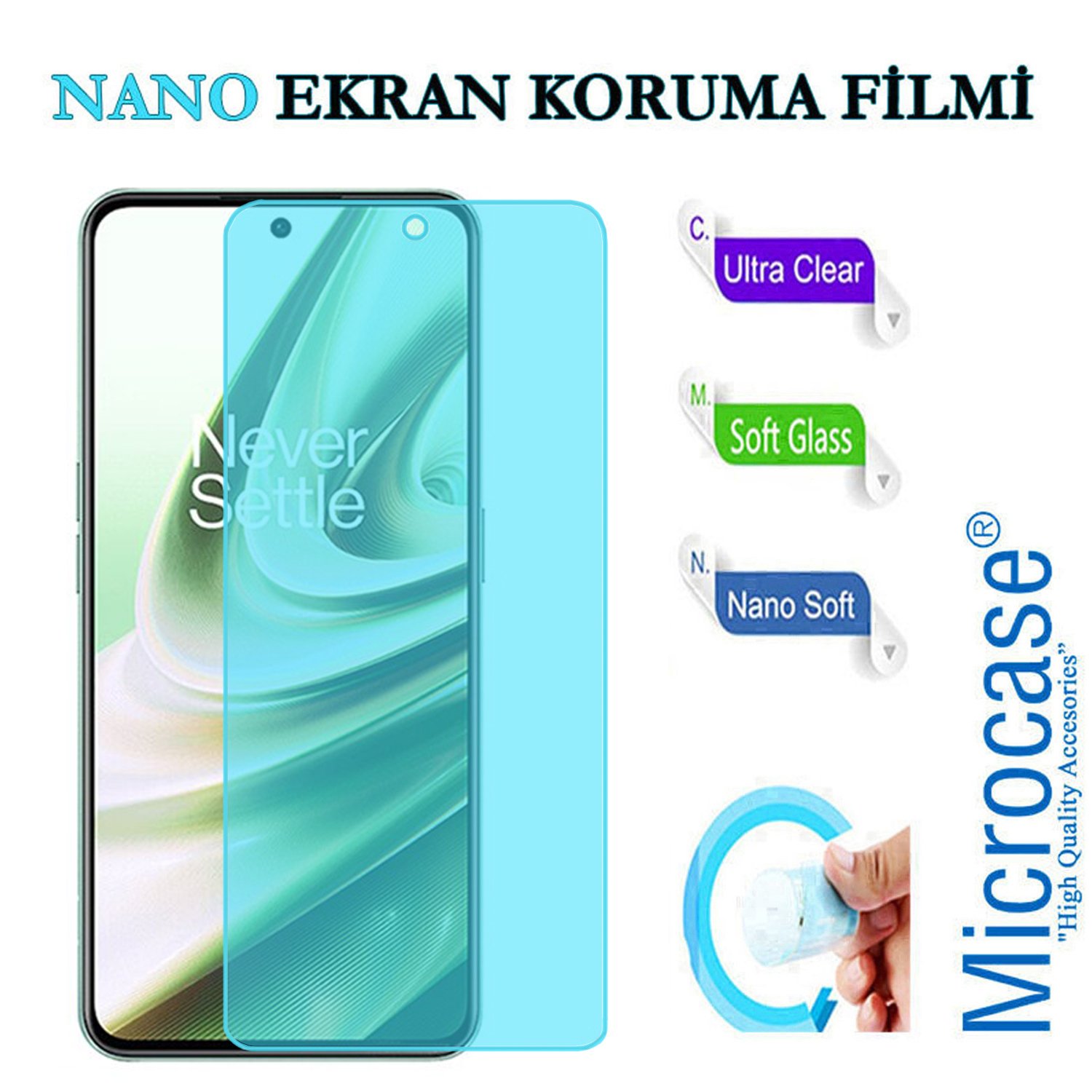 Microcase OnePlus 10R Nano Esnek Ekran Koruma Filmi