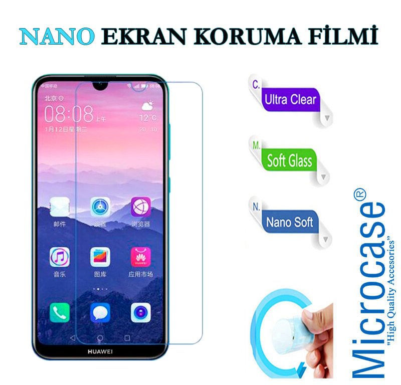 Microcase Huawei Enjoy 9e Nano Esnek Ekran Koruma Filmi