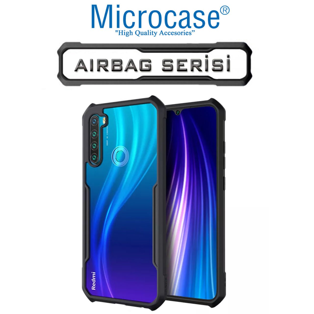 Microcase Xiaomi Redmi Note 8 Airbag Serisi Darbeye Dayanıklı Tpu Kılıf