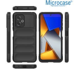 Microcase Xiaomi Poco M4 5G Miami Serisi Darbeye Dayanıklı Silikon Kılıf - Açık Gri