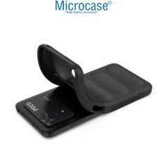 Microcase Xiaomi Poco M4 5G Miami Serisi Darbeye Dayanıklı Silikon Kılıf - Açık Gri