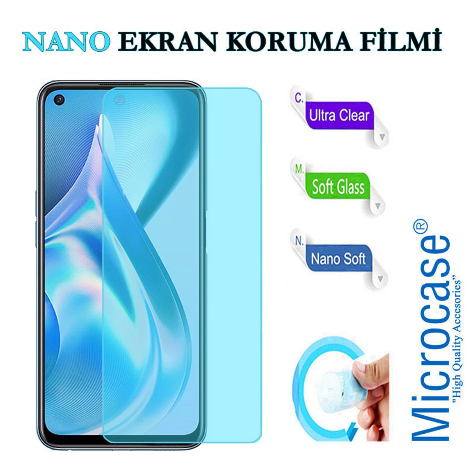Microcase OnePlus Ace Nano Esnek Ekran Koruma Filmi