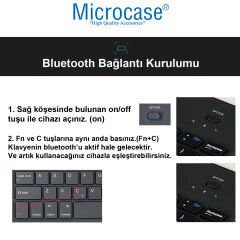 Microcase Tablet ve Telefonlar için Bluetooth Touchpad Klavye ve Mouse Set - AL3560