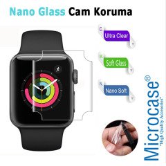 Microcase Apple Watch Series 4 44 mm Nano Glass Esnek Koruma Film