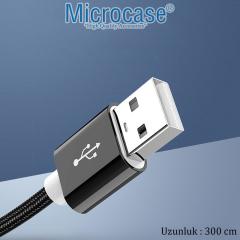 Microcase Yüksek Hızlı USB 2.0 Örgülü Uzatma Kablosu - 300 cm AL2864