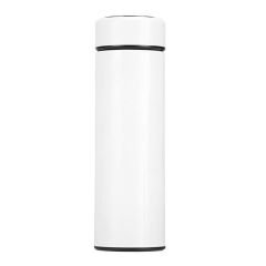 Microcase Paslanmaz Çelik Dijital Termometreli 500 ml Sıcak Soğuk Tutan Çay Kahve Su Termosu - AL3672 beyaz