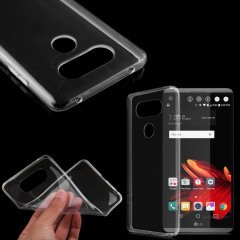 LG V20 Ultra İnce Silikon Kılıf + Tempered Cam