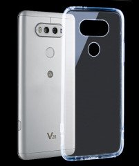 LG V20 Ultra İnce Silikon Kılıf + Tempered Cam