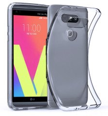 LG V20 Ultra İnce Silikon Kılıf + Tempered Cam