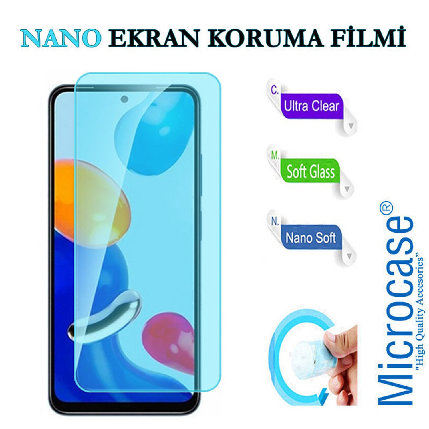 Microcase Xiaomi Redmi Note 11 Pro Plus Global 2022 Nano Esnek Ekran Koruma Filmi