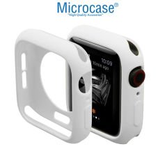 Microcase Apple Watch SE 44mm Candy Color Seri Kılıf Beyaz MC1403